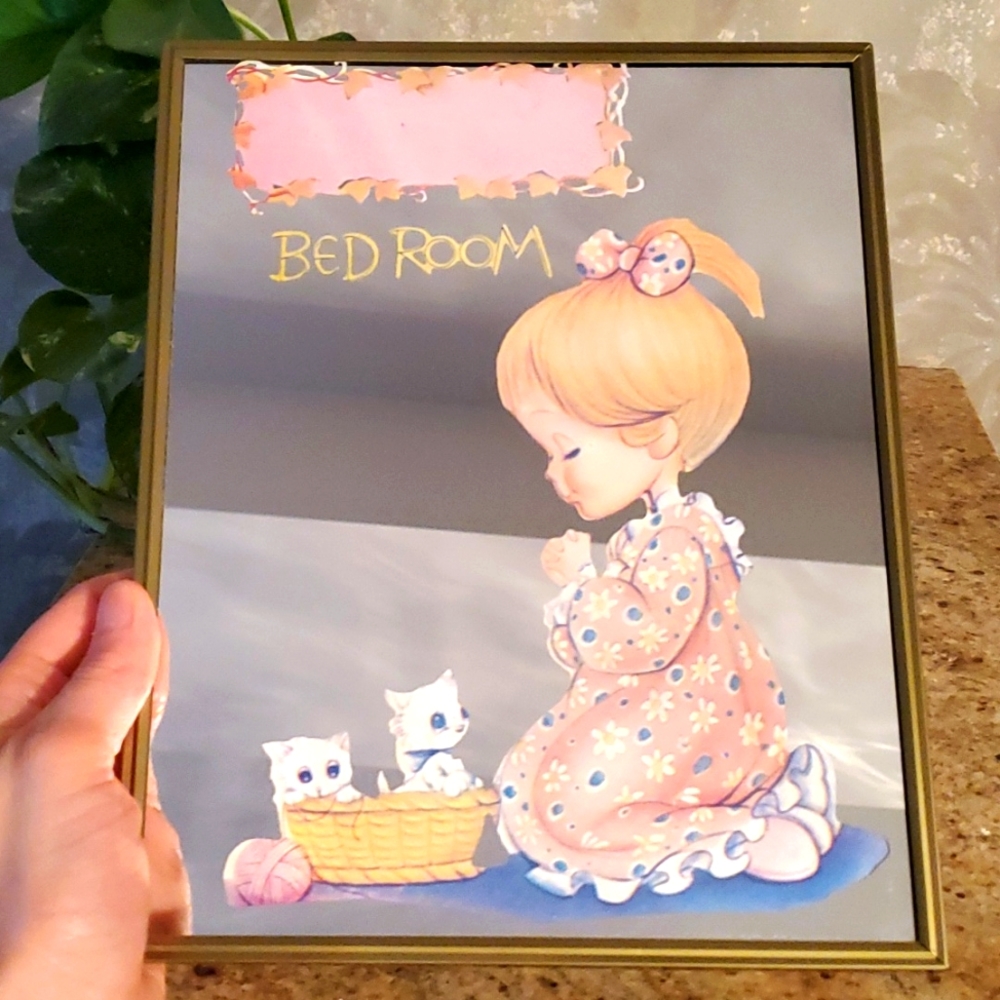 Vintage bedroom mirror